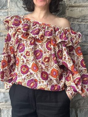 Figue Off-Shoulder Cotton Blouse